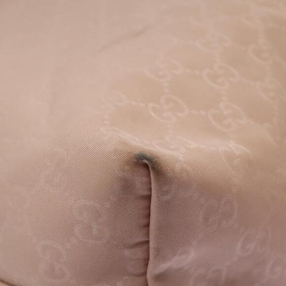 GUCCI GG Canvas Tote Bag Nylon Pink Silver - Picture 10 of 16